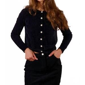 NEW MOLLY BRACKEN ladies knitted cardigan in black